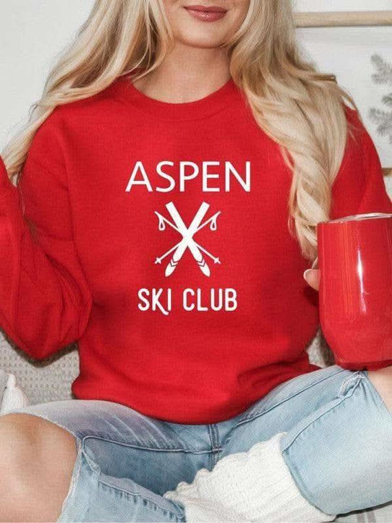 ASPEN Ski Club Bella Canvas Premium Crew - SwagglyLife Home & Fashion
